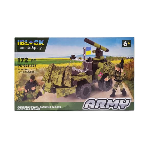 Ко нструктор детский Армия IBLOCK PL-921-427, 4 вида