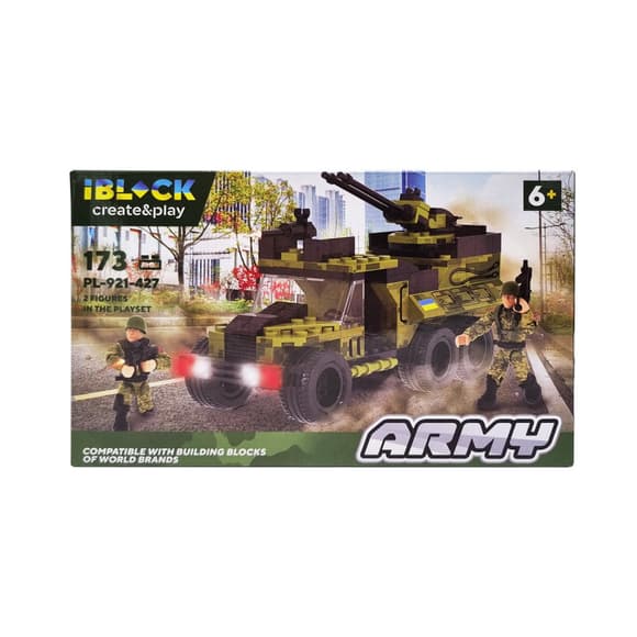 Ко нструктор детский Армия IBLOCK PL-921-427, 4 вида