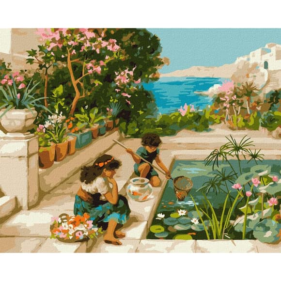 Картина за номерами "Наша золота рибка" ©William Stephen Coleman KHO2554 40х50 см Ідейка