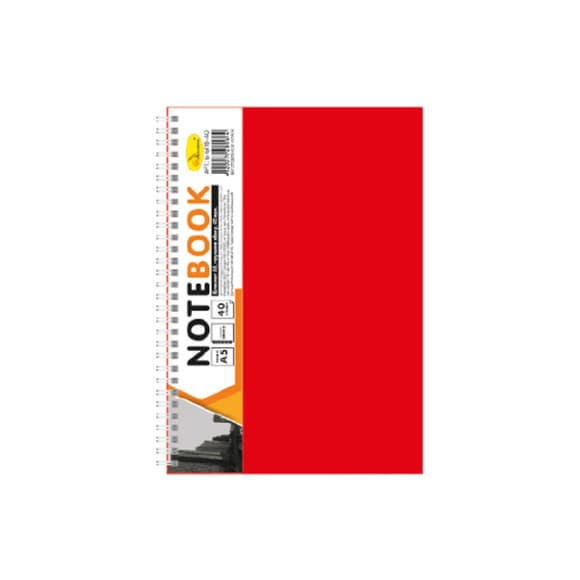 Блокнот А5 Б-БП5-40, 40 листів, пружина збоку