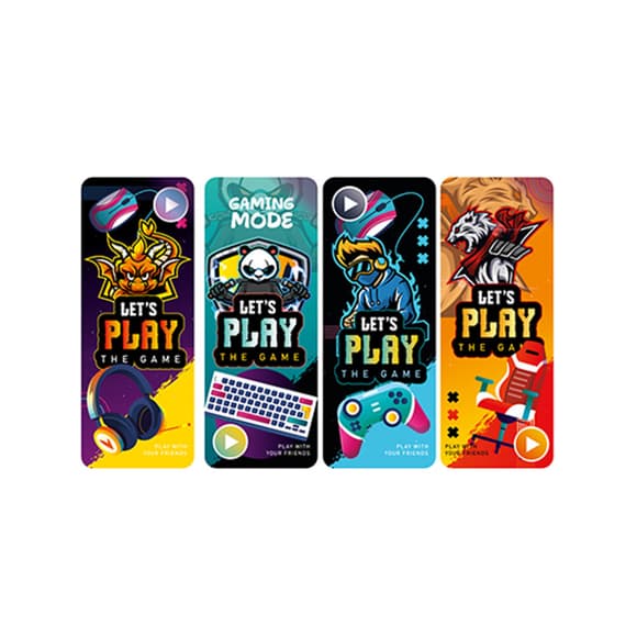 Набор ламинированных закладок для книг АП-0902, 4 шт