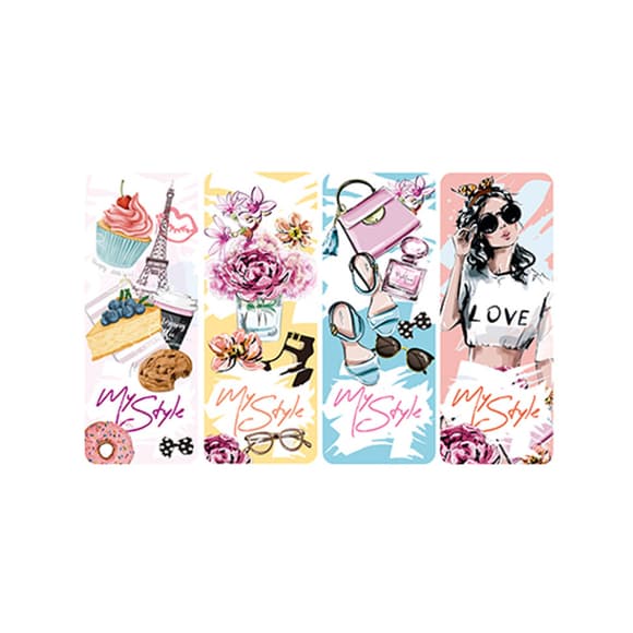 Набір ламінованих закладок для книг АП-0902, 4 шт