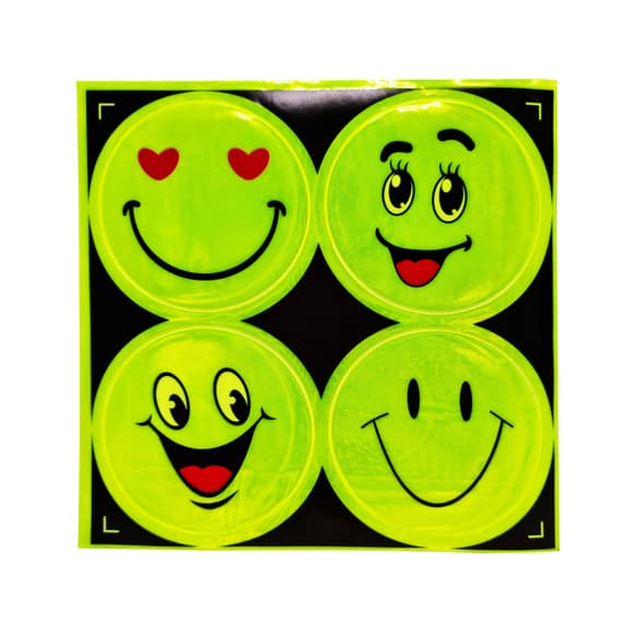 Наклейка светоотражающая "Смайл" 133SP 4 штуки