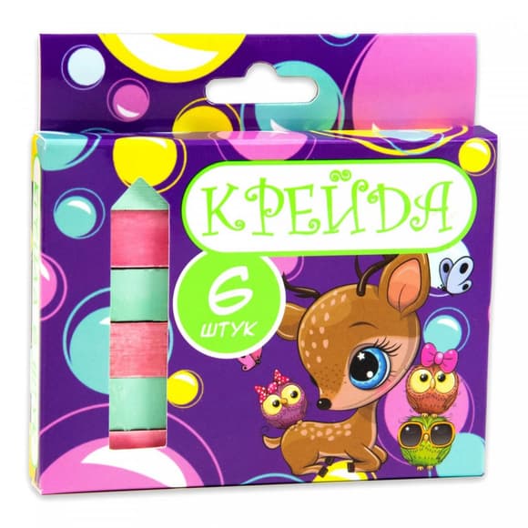 Ме лки "Квадрат школьный" 50113, 6 штук, разноцветные