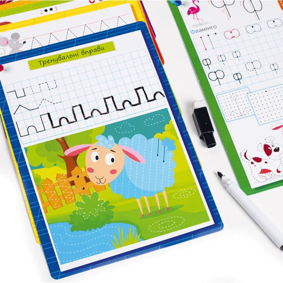 Карточки с маркером "Готовимся к школе: Алфавит" VT5010-21 Укр