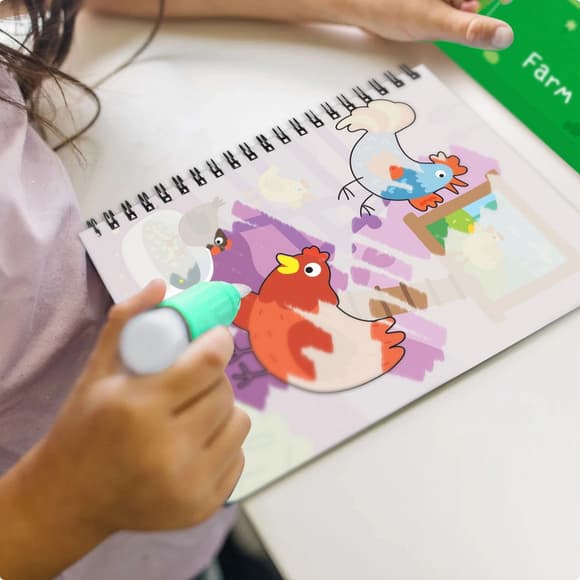 Набір водних розмальовок "Ферма" 300311 з маркером для води