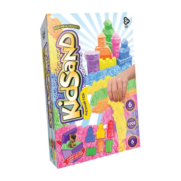 Кінетичний пісок "KidSand" KS-04-10U-15U коробка 1000 гр