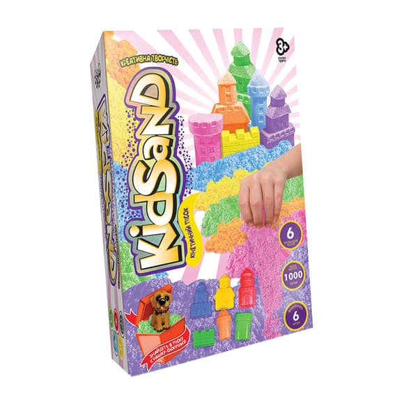 Кінетичний пісок "KidSand" KS-04-10U-15U коробка 1000 гр