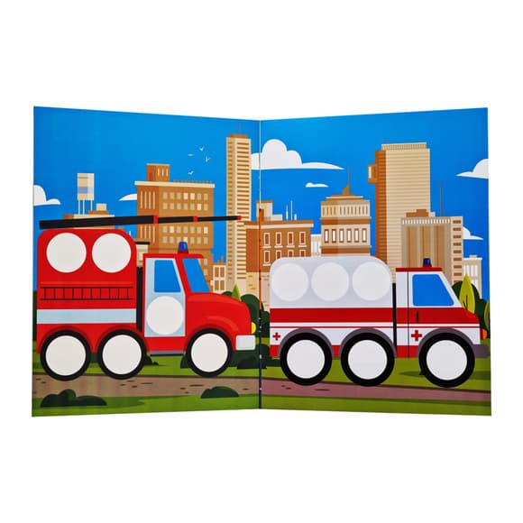 Развивающая книжка с наклейками "Авто" 403952 для самых маленьких