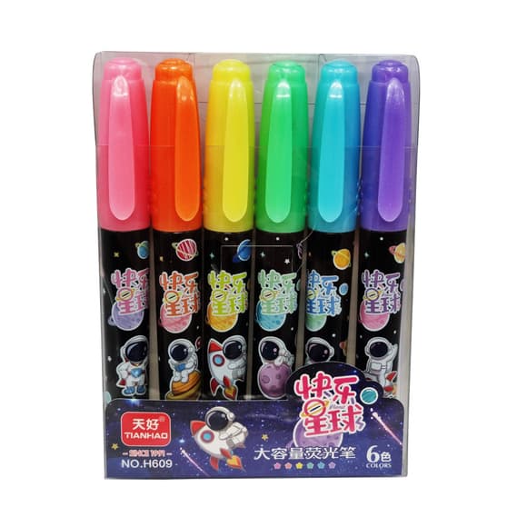 Набор фломастеров 6 цветов "Космос" H609-6