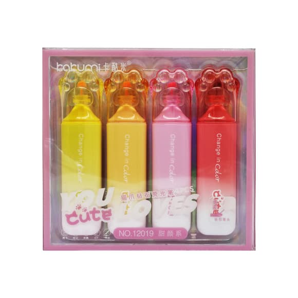 Набор фломастеров 4 цвета "Кошачья лапка" 12019-H