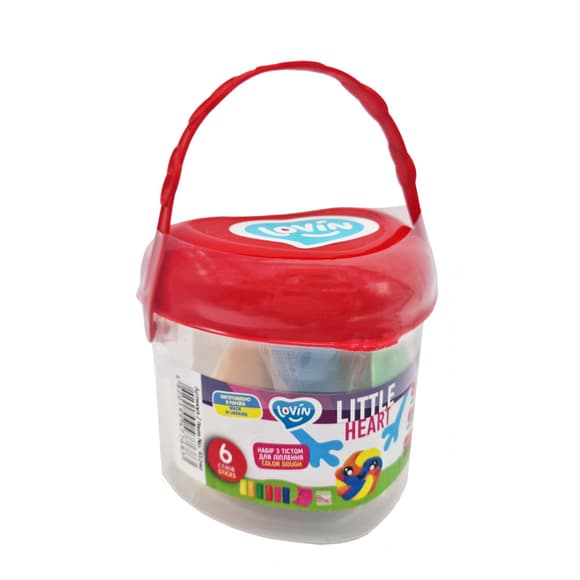 Набор для лепки с тестом Little Heart 41240, 6 стиков