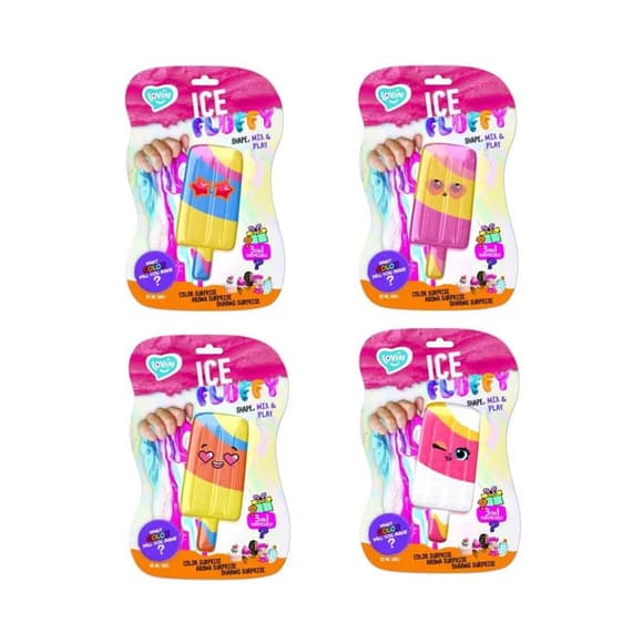 Лизун-антистресс Ice Fluffy 80126 пломбир 110 мл