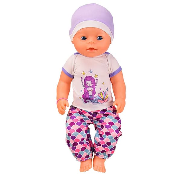 Дитяча лялька-пупс BL037 в зимовому одязі, пустушка, горщик, пляшечка