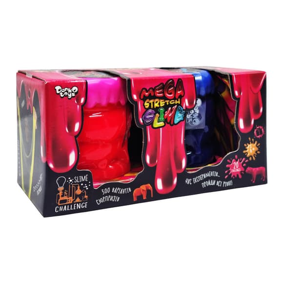 Вязкая масса "Mega Stretch Slime" SLM-11-02U 2 банки