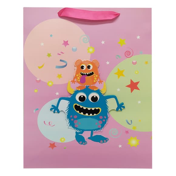  Подарочный пакет "Монстрики" 2373L, 40 х 30 х 0,1