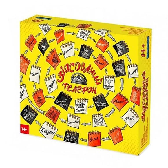 Настольная игра "Испорченны й телефон" 0041-VCHR, на украинском языке