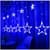 Гірлянда штора "Зірки" ZABI-8 USB 120 L, 3*1 м, USB+батарейка, синя