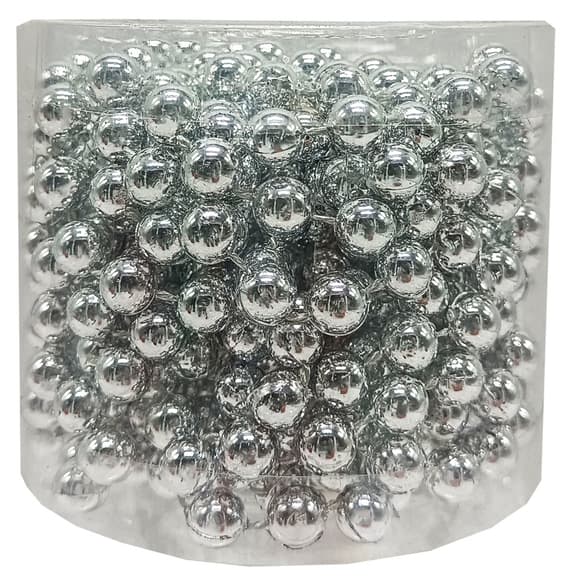 Декоративные бусы на елку 8070-8-5м(Gold) 8 мм, 5 метров