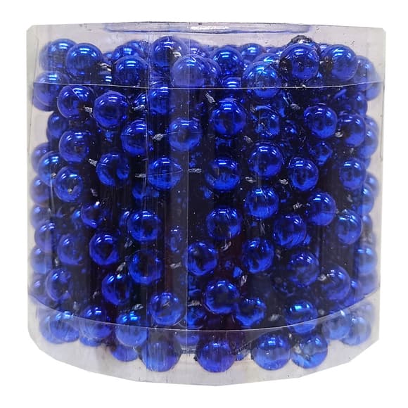 Декоративне намисто на ялинку 8070-8-5м(Gold) 8 мм, 5 метрів