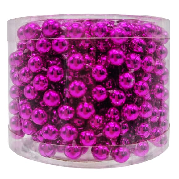 Декоративне намисто на ялинку 8070-8-5м(Gold) 8 мм, 5 метрів