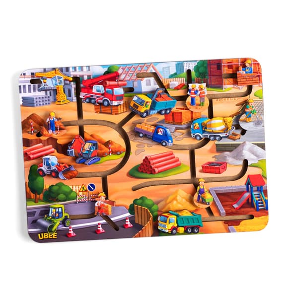 Розвиваючий лабіринт "Будівництво" (ПСД236) PSD236, 15 рухомих персонажів