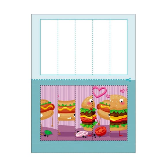 Развивающие тетради "Вкусняшки" 20409 пазлы-разрезалки