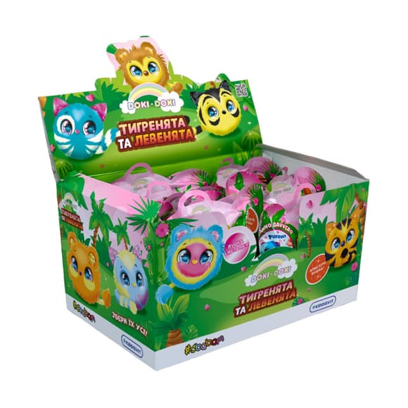 Мягкая коллекционная игрушка-сюрприз "Doki Doki - Тигрята и львята" #sbabam 40/CN23