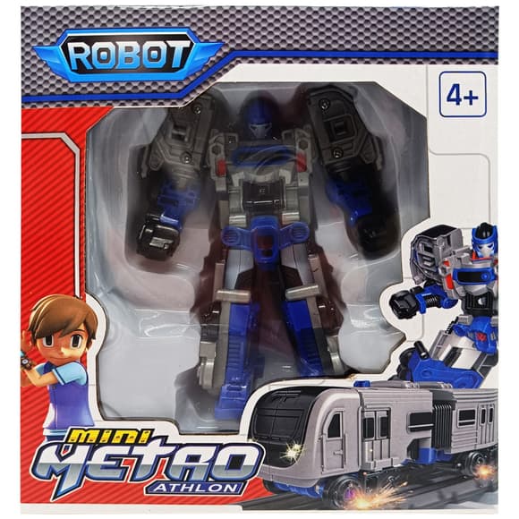 Машинка-трансформер "Tobot 2 в 1" 525-1(Blue-1) пластик