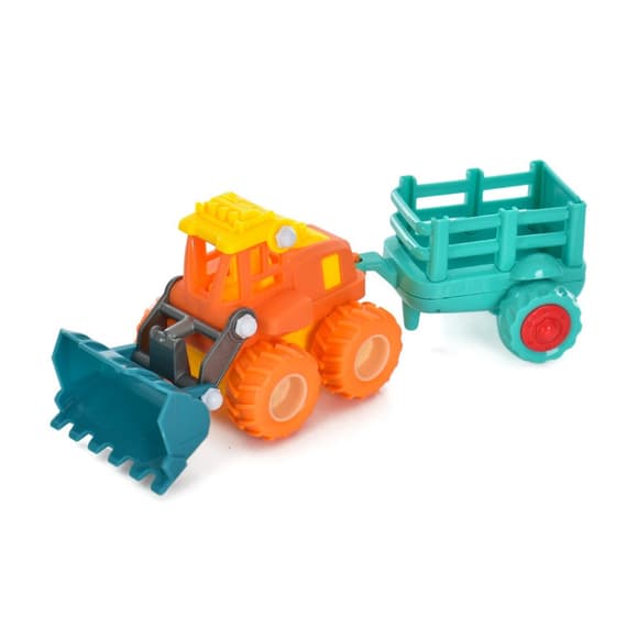 Детская машинка инерционная "Строительная" 2018-55 с прицепом 
