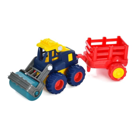 Детская машинка инерционная "Строительная" 2018-55 с прицепом 