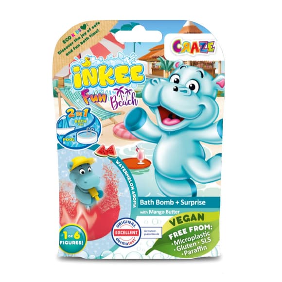 Ароматная бомбочка для ванны с игрушкой "БЕГЕМОТИКИ" Inkee 43417