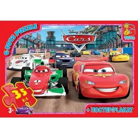 Пазлы детские "Тачки" Z10215, 35 элементов