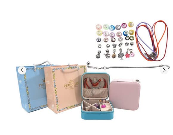 Набір для створення шарм-браслетів "Пандора" FT2026-B(Blue) Блакитний