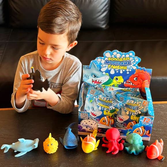 Стретч-іграшка Володарі морських глибин #sbabam 115/CN22 у вигляді тварин и