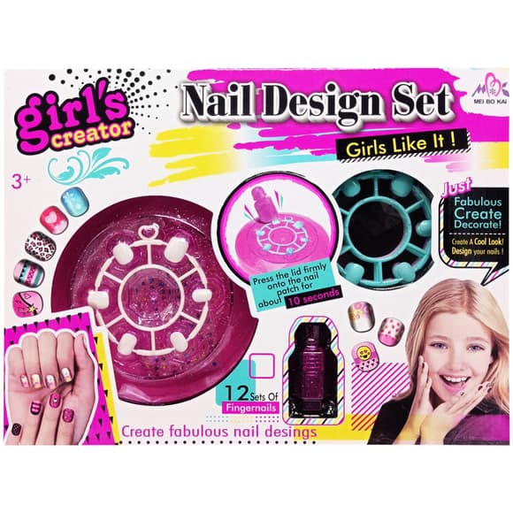 Детский набор для маникюра MBK-321 накладные ногти 