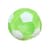 Іграшка м'яконабивна М'яч футбольний МС 180402-01(Green) 22 см