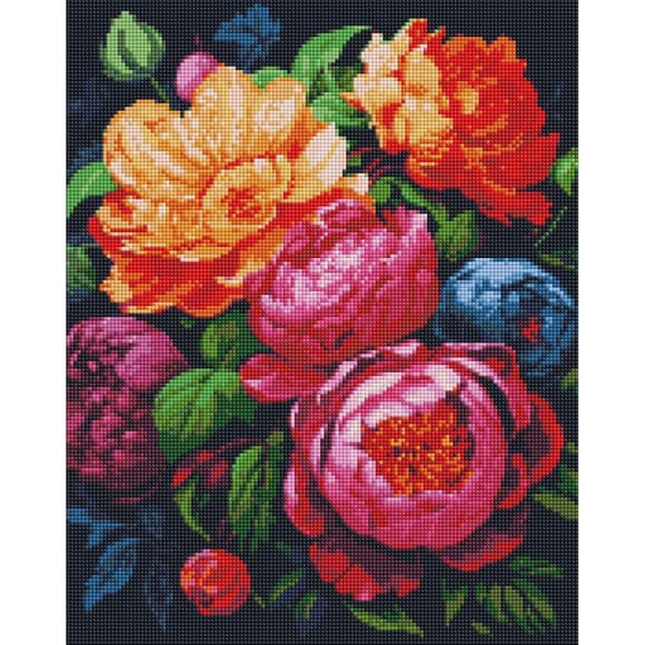 Алмазная мозаика "Красочный букет" ©art_selena_ua AMO7850, 40х50см