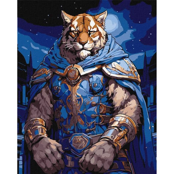 Картина за номерами "Сильний звір" ©zubenko.oleksii KHO6571, 40х50см                                                