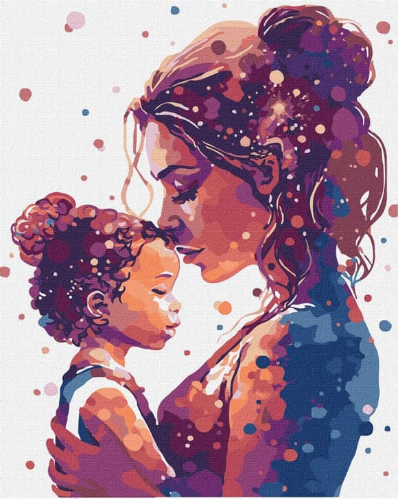 Картина по номерам "Объятия матери" KHO8345, 40х50см