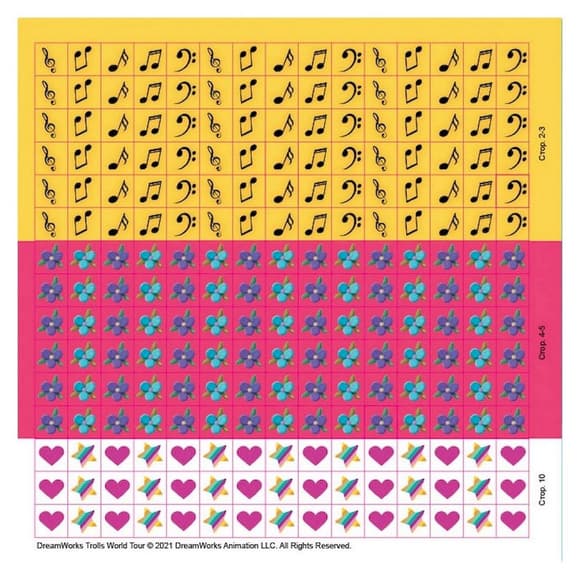 Лабиринты с наклейками "Живи в стиле рок!" Тролли 1249010, 450 наклеек