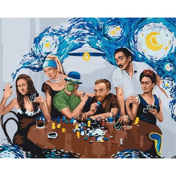 Картина за номерами "Друзі-шедеври" ©Viktoriya Kovalenko BS52761, 40х50 см 