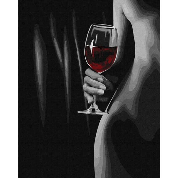 Картина по номерам "Соблазнительный силуэт" KHO8406, 40х50см                                          