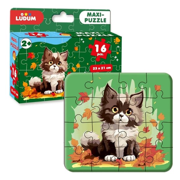 Пазл детский макси "Котик 3" ME5032-04, 16 крупных элементов      