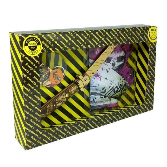 Сувенірні  ножі дерев'яні набір BOX "Стілет VIPER" STIV-B