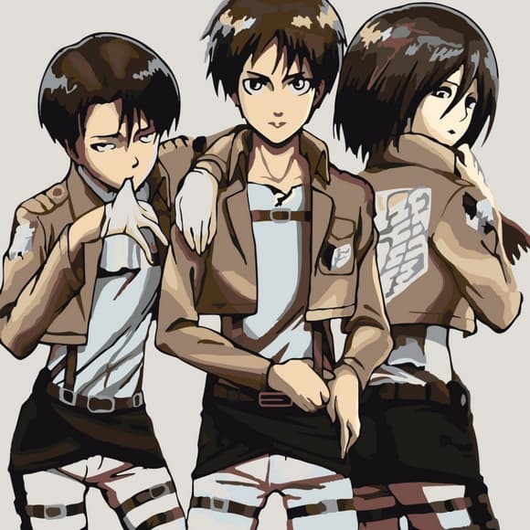 Картина за номерами "Титани" AS2004 30х30 см 