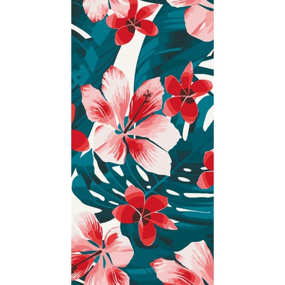 Картина по номерам "Тропические цветы" 13059-AC 40х80 см