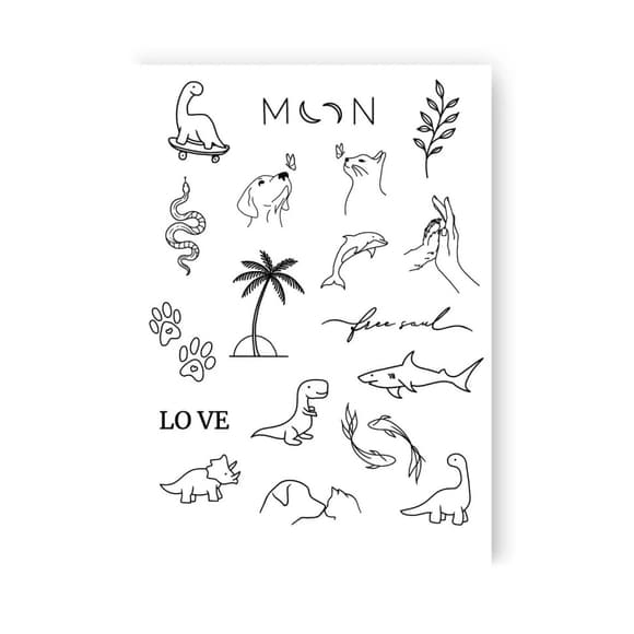 Набор временных татуировок "Динозаврики" LB-148