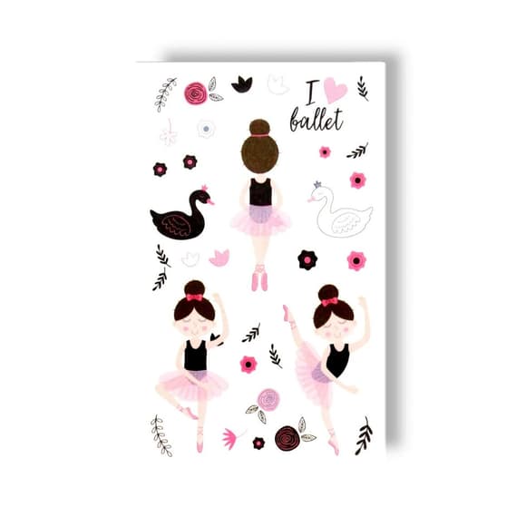 Набор временных татуировок "Балерина" EC-402