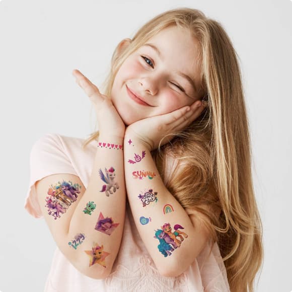 Набір дитячих тимчасових татуювань "My Little Pony" 200437, 4 аркуші